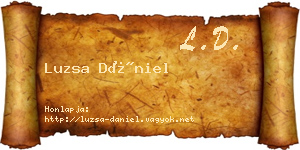 Luzsa Dániel névjegykártya